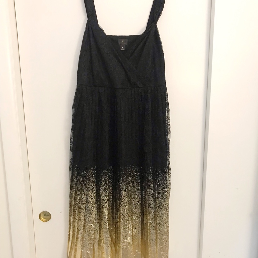 Gold and Black evening dress